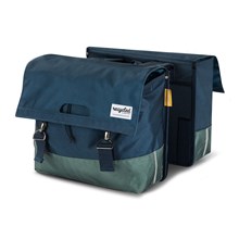 Urban Proof dubbeltas 40L Blauw/Groen recycled