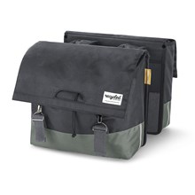 Urban Proof dubbeltas 40L Grijs/Groen recycled