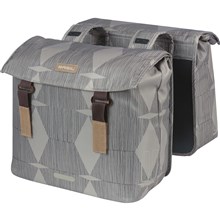 Basil "Elegance" 40-49L Grijs18394 dubbeltas chateau taupe