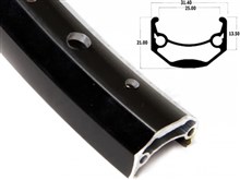 VELG 20X1.75 / 406 Andra 40 Zwart 36 gaats