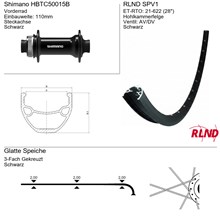Voorwiel 28" 21-622 Zwart TA Schijfrem centerlock RLND SPV1