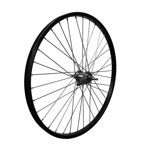 Achterwiel 24x1.3/8 zwart remnaaf