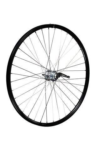 Achterwiel 28 inch 622 zwart 3v remnaaf rvs 13 dak cargo