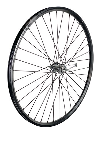 Shimano Achterwiel 28 inch 622 zwart zwarte spaak remnaaf afbeelding