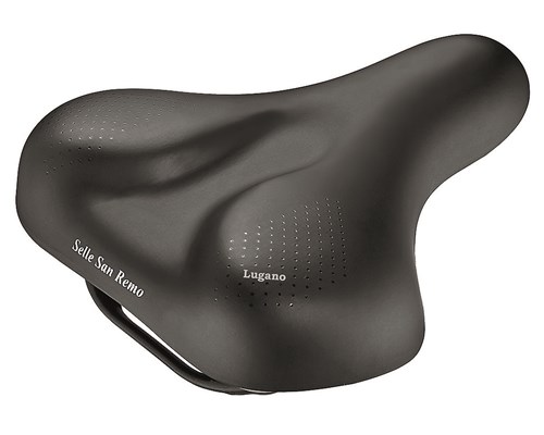 Selle San Remo Zadel lugano vacuum handgreep zwart (kaart)